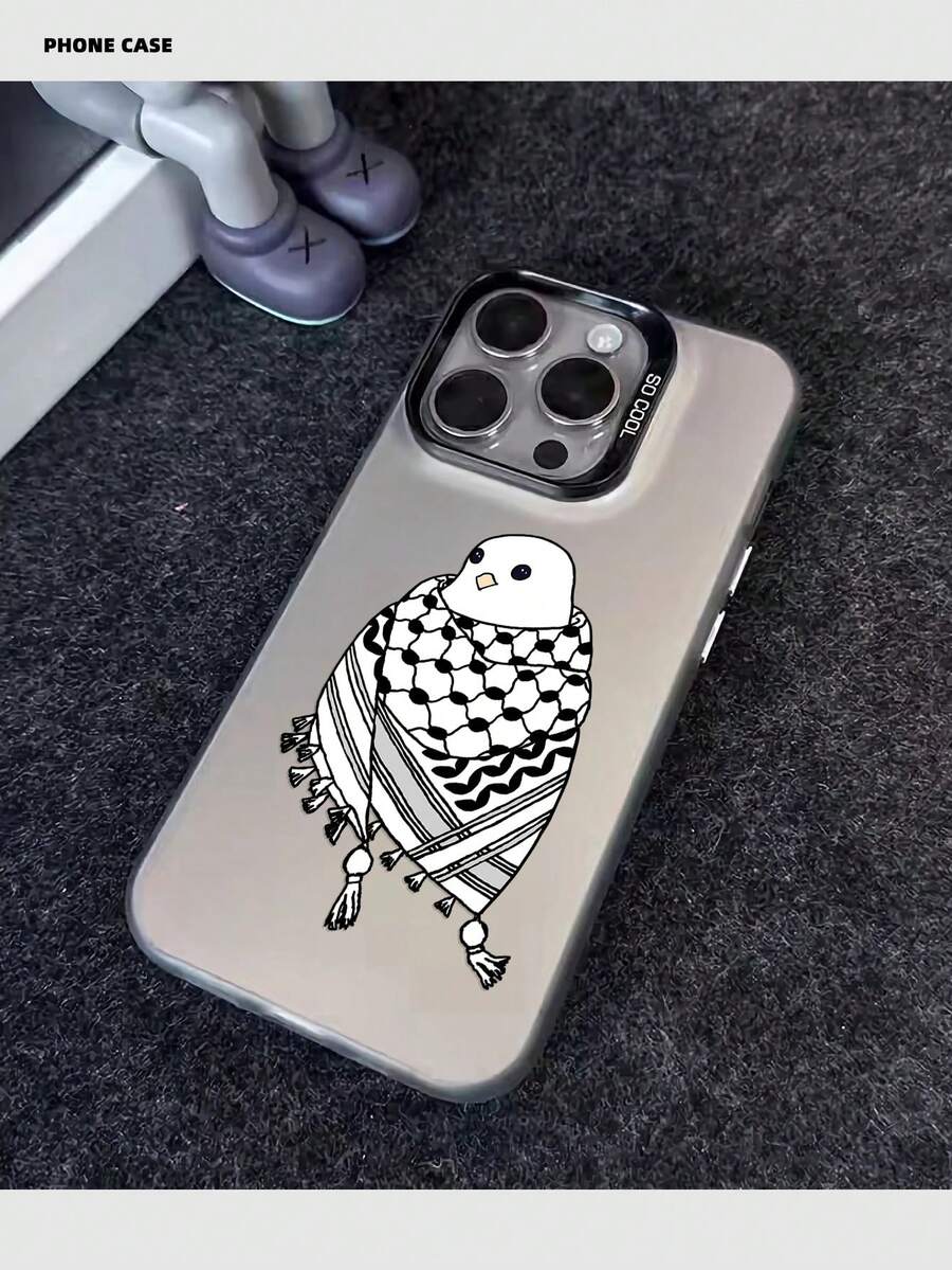 动漫头巾手机壳，兼容 16/15/14/13/12/11 Pro Max/X/XR/XS Max/8/12 Plus，防震磨砂后盖，也适用于Galaxy A03/A05/A05S/A12/A14/A15/A32 4G/5G/A35/A52/A52s 5G，国际版，非国内版。 - 灰色 - 查看 1