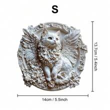 Rompecabezas de madera asimétrico en forma de gato ángel, juguete de rompecabezas único para fiestas, decoración artística, rompecabezas mágico de escritorio, juguete educativo para niños, regalo para el Día de la Madre/Padre, regalo de graduación