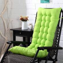 1 pieza Cojín reclinable acolchado y grueso, cojín grueso para silla mecedora de doble cara, cojín para silla plegable para descanso, cubierta superior fija, relleno esponjoso de algodón de perla de alta calidad para silla reclinable de gravedad cero