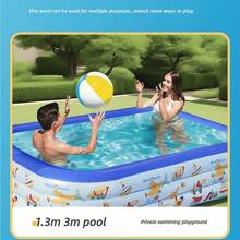 Piscina inflable familiar para niños, piscina grande para familia para uso al aire libre, piscina de natación de PVC reforzado