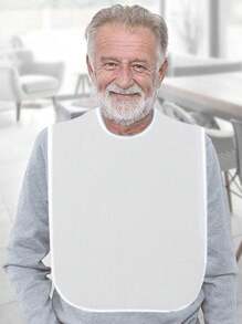 1pc Anti-Stain Multi-Purpose Elderly Drool Bib, Dining Apron For The Disabled, Adult Nursing Scarf Bib