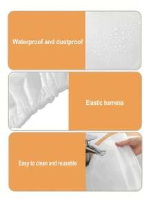 1/2/5pcs 18 Inch Fan Cover,White Half-Wrap Fan Dustproof Cover For Home Use, Waterproof, Moisture-Proof, Dustproof Fan Protective Cover, Easy To Put On And Take Off, Washable And Reusable, Keeping The Fan Clean For School,Office,Household,Travel,Washable,Reusable,Bag Organizer,Storage For Holiday Gift Giving
