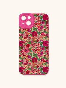 Funda de teléfono con estampado floral diminuto en rosa fucsia, funda de teléfono con estilo vintage de flores dispersas multicolor en rosa fucsia, funda de protección de lente, compatible con iPhone y Galaxy, compatible con iPhone 13, 15, 16 Pro Max, 16, 14, 15, 16 Plus, teléfonos Galaxy a prueba de agua, a prueba de golpes y resistente a arañazos - Multicolor - Ver 29