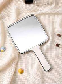 1pc/2pcs Portable Small Mirror, Wavy Pattern Handheld Makeup Mirror, Luxury High-End Compact Mirror For Touch-Up