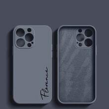 个性化定制姓名字母手机壳,兼容 17/16/15/14/13/12/11 Pro Max/17 Air,奢华液态硅胶软壳,可DIY刻字,防震防摔,是送给三星 Galaxy S26/S25/S24/S23/S22/S21 Ultra Plus/A56/A55/A54/A53/A16/A15/A14/A35/A34 5G 的理想之选。 - 白色 - 查看 9