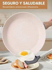 3-Piece Non-Stick Cookware Set - Beige - View 5