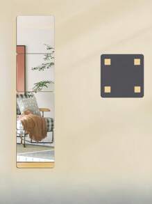 4pcs Acrylic Full-Body Mirror Wall Stickers For Dressing, Make Sure The Size Of Mirror Wall Sticker Meets Your Requirement Before Ordering Gifts Birthday Graduation School Decor School Surprise Dormitory Decor Back To School