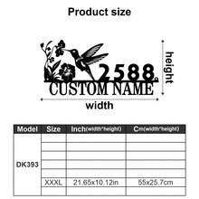 1 pieza Placa de metal personalizada con diseño de rama de árbol y pájaros con flores - Señal de dirección personalizada, número de casa, señal de dirección de jardín exterior, nombre de calle, apellido, decoración de patio - Regalo de registro, regalo para entusiastas del jardín, regalo para papá, regalo para mamá - Adornos, decoración del hogar, decoración de pared, decoración de habitación, decoración de sala de estar, decoración de dormitorio, decoración de baño, decoración de cocina, decoración de la casa, regalos personalizados, impresión gráfica - Multicolor - Ver 65