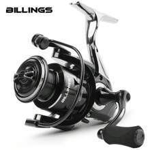 BILLINGS HL Series Metal Spinning Reel,1000-7000 Saltwater Freshwater Spinning Fishing Reel,Max Drag 12KG With Metal Spool,Comfortable Eva Grip,5.2:1 Gear Ratio
