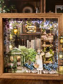 20 Peças/Pacote Adesivos PET com Padrão de Livro de Flor Vintage, Adesivos Decorativos de Álbum DIY para Scrapbooking, Materiais Escolares, De Volta às Aulas