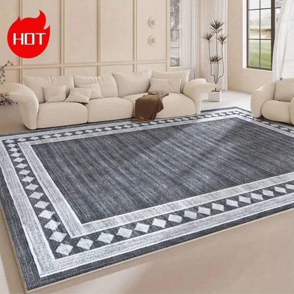 A Large Area Rug With Personalized Gray Patterns, Modern Style, And Luxurious Design That Complements Various Home Decors. Features High-End Machine-Washable Material, High-Density Backing With Anti-Slip Particles, Fade-Resistant, Contemporary, Lightweight, And Portable-Ideal For Bedrooms, Living Rooms, Dining Areas