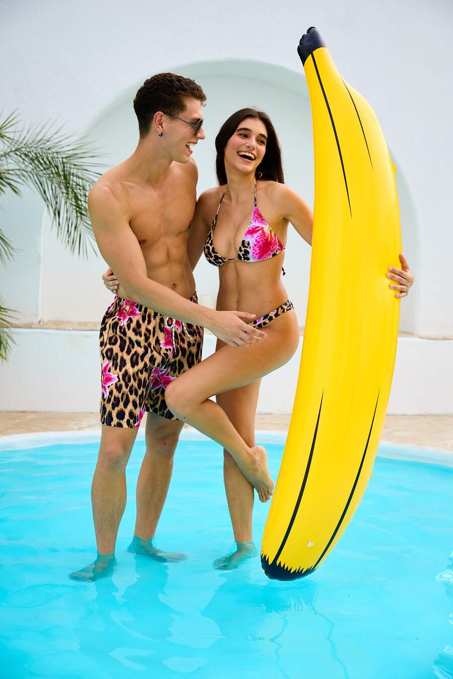 1pc Inflatable Banana Swimming Ring For Pool, Beach, Water Parties - Global Holiday Floating PVC Swim Ring - Yellow - View 1