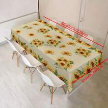 1 khăn trải bàn hoa hướng dương rực rỡ - Họa tiết hoa nở với hoa hướng dương vàng và lá xanh, khăn trải bàn bằng nhựa làm bằng máy thích hợp cho tiệc xuân/hè, đám cưới, tiệc tùng, sinh nhật, nhà bếp gia đình, nhà hàng và trang trí dã ngoại, đồ trang trí nhà bếp hoa hướng dương - màu đen - Xem 12