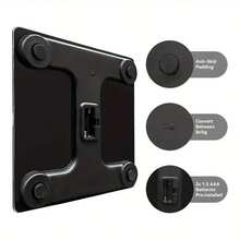 Multi-Function Smart Body Fat And Weight Scale, Bathroom Digital Scale With Tempered Glass Wide Platform, Precise & , Large Digits, Easy-Read Electronic Scale, LCD Display, 390lbs Capacity Bathroom Weight Scale, Connects To Mobile Devices To Receive Real-Time Data, Suitable For Home, Fitness, Outdoor - Pink - View 4