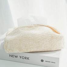 CASEGRACE 1pc Chic Farmhouse Linen Tissue Box Cover - Contemporary Art Style, Fits Tissues Up To 6", Perfect For Living Room, Bedroom & Car Decor, Bedroom Decor, Christmas/Halloween Gift Decoration, Tissue Box, Bedroom, Table, Paper Organizer, Tissue Box Cover Black, Napkin Holder Tissue, Paper Holder Storage, Towel Holders, Tissue Rolls,Tissue Box Holder,Napkin Holder,Festival Family Gathering,Kitchen Dining Table DecorFor Home Kitchen Bedroom Living Room Dining Room, Home Decoration Accessories, Decorative Box,Women Wedding Gift,Summer Travel Holiday Festival Must-Have