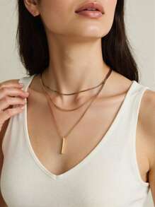 Colar dourado em Y com strass e pérolas artificiais, design elegante, adequado para uso diário feminino, presente de amizade, festa, acessórios de joalheria premium, colar multicamadas de aço inoxidável