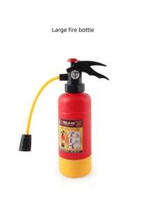 Set antincendio per bambini e bambine, con estintore riempibile d'acqua e attrezzatura da pompiere, tuta antincendio, strumenti antincendio, zaino antincendio, gilet da ingegnere con accessori abbinati. Adatto per uso all'aperto, in casa, per spettacoli teatrali, giochi di ruolo sulla spiaggia e in acqua, feste di Carnevale, costumi e giocattoli