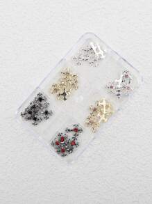 30 pezzi decorazioni per unghie a forma di croce, con perle, pietre preziose e diamanti, borchie in metallo e cristalli di strass in lega metallica, adatti per donne e ragazze per decorazioni di gioielli, telefoni e unghie, ideali per arte di unghie acrilica e design per unghie in stile Y2K, set premium di decorazioni metalliche per unghie, accessori per arte di unghie e nail salon