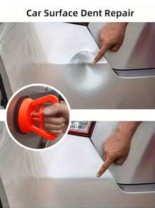 Powerful 2 Pieces Large Car Shape Dent Puller Set - Easy Suction Cup Bump Fixer And Repair Tool - Ideal For Auto Dent Repair