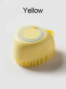 1pc Silicone Pet Bath Brush With Massage Ball - 2 In 1 Bathing And Massage GroomingTool For Dogs And Cats Shampoo - Gentle Silicone Material Pet Care Accessories And Cleans With Built-In Bath Sanitizer For Daily Cleaning Of Pets, Birthday Gifts,
