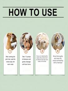 1pc/100ML 5-In-1 Pet Shampoo & Body Wash, Plant Extract Nourishing, Detangle, Suitable For Dogs & Cats, Deep Cleansing, Long-Lasting Fragrance, Antibacterial