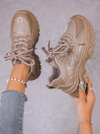 女士休闲厚底运动鞋、户外运动鞋、跑步鞋