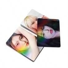 55pcs Kpop Yujin Leeseo Gaeul Rei Liz Collectible Photo Cards Set - Fanmade Scrapbook Kit, K-Pop Birthday Gift For Trading Cards With Display Box, Bookmark Set,Back To School,School Supplies