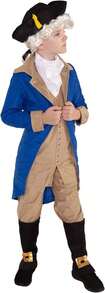 Morph Costumes George Washington Kids Costume - Fancy Dress For World Book Day - Historical Dress Up For Boys - Fun Educational Outfit - Blue - View 4