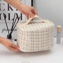 1pc Women's Large Capacity Portable Cute Toiletry Bag, Sanitary Napkin Storage Pouch, Can Be Gifted To Wife, Family, Perfect Gift, Large Capacity, New Handheld Cosmetic Bag, Travel Pouch, Ideal For Valentine's Day, Christmas Gift, Gift For Her,For Holiday Beach, Bathroom Collection, Bedroom Collection, Large Capacity - Multicolor - View 5