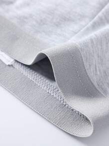 3 pièces Slips pour jeunes garçons - Sous-vêtements en tissu tricoté de style classique pour garçons