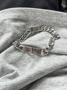 1 件个性化情侣照片手链，定制眼睛图片不锈钢链激光雕刻照片首饰，送给男朋友女朋友的礼物，纪念礼物 - 9mm厚 - 查看 13