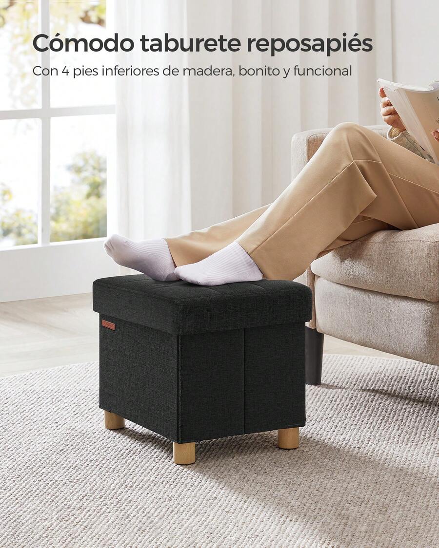 Storage Bins With Lids - màu đen - Xem 1