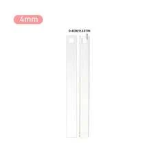 2 Stücke transparenter Acryl Weichton Dickenmesser, Weichton Glättmatte & Lineal, DIY Weichton Bastelbedarf Werkzeug