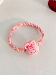 Sanrio Sanrio 2pcs/5pcs Hello Kitty Hair Tie Candy Color Beads High Elastic Hair Accessories Sweet And Cute With Rhinestone Pendants Girls Teenagers Adults Daily Holiday Party Wear Summer Home Bathroom Decoration Fashion Multifunctional Hair Rope