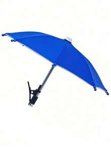 1/2 piezas Paraguas parasol impermeable con soporte para teléfono, paraguas mini con protección UV, adecuado para lluvia ligera, visera de sol universal para teléfono, accesorio antirreflejo para teléfono al aire libre, accesorio esencial de viaje, accesorios de fitness y estudio, necesidad de camping de vacaciones, accesorio de vacaciones - Multicolor - Ver 24