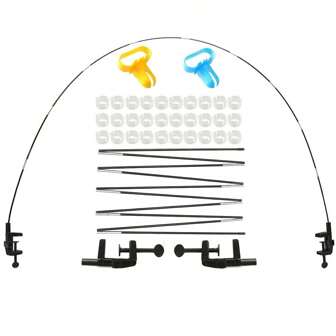 1 set de kit d'arche de ballon de table, support réglable pour arche de ballon pour des tables de différentes tailles, décorations de guirlande de ballons pour anniversaire, mariage, remise des diplômes, enterrement de vie de garçon