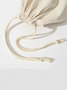 1Pc Linen Bread Bags Burlap Reusable Drawstring Bread Bags Unbleached Loaves Pastries Pouch Handmade Food Storage For Bakery Baguette Picnic Wedding Wrapping Camping