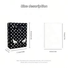 1 Stück süßer Polka Punkt Engel Fotokarten Halter, KPOP Photokarten Ordner mit Herz Ausschnitt Abdeckung, geeignet für 3-3,5 Zoll Fotos, Idol Album Photocard Anzeige und Aufbewahrung, Schulmaterial