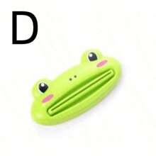 1 pieza Exprimidor de pasta de dientes de dibujos animados: ¡Herramienta de cocina linda para una limpieza talla grande fácil del baño! Suministros de cocina, color aleatorio