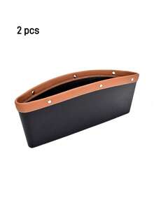 1/2 szt. wypełniacz szczelin samochodowych, syntetyczna skórzana torba do przechowywania fotela samochodowego, kieszeń szczelinowa, pudełko do przechowywania fotela samochodowego do przechowywania telefonów komórkowych, okularów przeciwsłonecznych, kluczy, praktyczne akcesoria samochodowe, przechowywanie i organizacja w garażu, regulowana torba do przechowywania, pudełko do przechowywania szczelin przedniego fotela samochodowego - Wielokolorowe - Zobacz 21