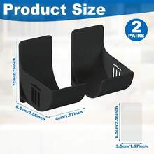 2/4 Packs Wall-Mounted Kitchen Storage Racks, Punch-Free Plastic Holder For Trash Bags, Pot Lids, And Cabinet Organization - Sink Caddy, Refrigerator Side Organizer - Multicolor - View 2