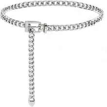 Plus Size Fashion Metal Chunky Chain Waist Belt For Women, Suitable For Dress, Shirt Summer, School