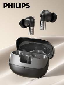PHILIPS 飞利浦 TAT3569 极简蓝牙耳机,半入耳式,ANC 动态降噪,360 度环绕声,深沉低音,ENC 双麦克风降噪,适用于游戏、运动、商务,硅胶无线耳塞,兼容智能手机和电脑 - 彩色 - 查看 15
