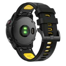 26mm Watch Band Compatible With Garmin Fenix 7X/ Fenix 6X/ Fenix 5X/ Fenix 8 51mm/ Tactix Delta,Soft Silicone Replacement Quickfit Bands For Fenix 3/3 HR,Fenix 5X Plus/6X Pro/Descent MK1/Enduro