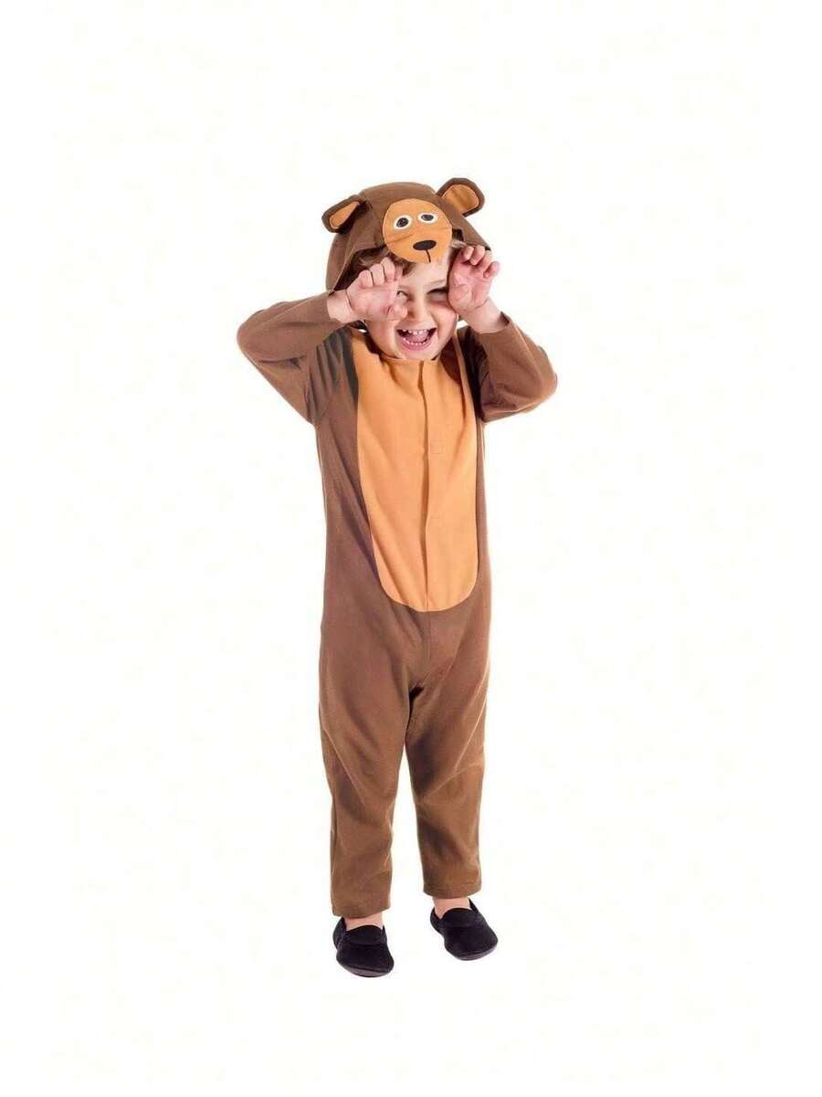 Morph Costumes Adorable Kids Bear Costume - Fun Shack Toddler Fancy Dress Outfit For Halloween, Parties & Imaginative Play - Cute Teddy Bear Suit - Brown - View 1