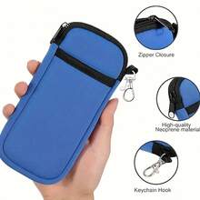 Estuche protector portátil para gafas, puede almacenar teléfonos móviles, auriculares, gafas, tarjetas bancarias y otros artículos, adecuado como regalo para mayores y amigos en el Día de la Madre, Día del Padre, Acción de Gracias, Navidad, etc. Artículos esenciales de viaje, accesorios de viaje, bolsa de viaje, vacaciones, regreso a la escuela, estuche para gafas, gafas de sol para mujer