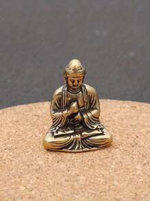 1 Pièce Mini Ornement De Sakyamuni En Laiton Pur: Ajoutez Une Touche De Zen À Votre Décoration Intérieure (certaines Parties Sont Envoyées Au Hasard)