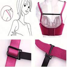 1pc Ladies Non-Slip Adjustable Elastic Bra With Clip Combination