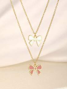 3 colores Collar de cadena de clavícula de mujer con colgante de cruz versátil y dulce, apto para fiesta, cita, playa, vacaciones y uso diario