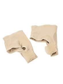 2片装透气凝胶鞋垫，防滑设计，夜间支撑 - 柔软足部护理工具，适用于家庭、办公室、健身房和旅行 | 男女通用弹性莱卡鞋套，提升鞋内舒适度，兼容瑜伽垫（足部护理，趾间分离器）